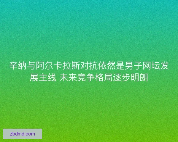 辛纳与阿尔卡拉斯对抗依然是男子网坛发展主线 未来竞争格局逐步明朗